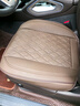 头层牛皮汽车坐垫单片座椅保护套真皮四季通用主驾驶夏季透气座垫 浓情咖【方垫】 通用 实拍图