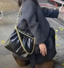 CHARLES&KEITH子母链条大容量流浪包托特包单肩斜挎包女包生日礼物CK2-40671449 【L号】Black黑色 L 实拍图