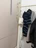 豪美佳（HAO MEI JIA）晾衣架落地家用可移动卧室衣架阳台挂衣服简易衣帽架 双层100奶绿 实拍图