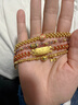 金小貅黄金蹦迪珠999足金爆闪雷瑟珠diy散珠5G足金手链金珠子女编绳送礼 0.8g,4mm蹦迪珠 实拍图
