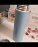 炊大皇保温杯316L医用级不锈钢茶水分离商务便携智能保温杯浅蓝色 490ml 实拍图