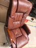 凯联（KAILIAN）真皮老板椅可躺牛皮大班椅子商务电脑椅书房家用舒适久坐办公座椅 【店长推荐】黄棕色+搁脚 头层牛皮 实拍图