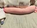 贝初众糖果枕婴儿安抚枕头睡觉神器长条夹腿侧睡抱枕新生儿宝宝哄睡神器 樱花粉110CM【0-3岁适用】食品级EPS填充 二月闹打防惊跳拍哄睡蒙氏搂睡神器 实拍图
