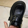 百丽（Belle）张凌赫推荐黑巧乐福鞋女商场款牛皮厚底jk鞋E1Z1DCM5 黑色 38 (240mm) 实拍图
