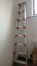 康鹏梯子家用折叠伸缩加厚铝合金人字梯室内多功能伸缩楼梯登高工程梯 全三角片加固-2.5米加厚 实拍图