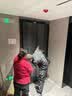 鑫百达（XINBAIDA）防盗门入户门加厚安全门气窗门进户门智能门锁钢质门子母对开大门 2050*860/960（包邮包安装） 机械锁 实拍图