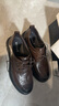 百丽情人节礼物通勤商务皮鞋男牛皮褶皱增高休闲鞋A1373AM4 棕色2  44 实拍图