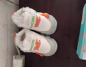 达黛儿宝宝学步鞋加绒加厚保暖大棉鞋秋冬新款男童女童灯鞋运动婴儿鞋子 白色 加绒 加厚 20 内长13.5cm 【20码】 实拍图