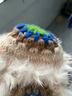 目丸兔毛醒狮帽子女秋冬可爱保暖毛绒渔夫帽百搭显脸小水桶毛茸茸盆帽 米色醒狮帽 实拍图