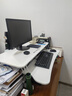 甄严选升降电脑桌升降台立式办公书桌工作台显示器升降支架台式工作桌子 【尊享大尺寸】象牙白95CM双层款 实拍图
