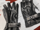 啄木鸟皮手套秋冬季骑行男士加绒加厚保暖防风防泼水触屏摩托车骑车手套 实拍图