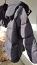 雪中飞抽绳连帽羽绒服女装冬季通勤居家百搭款鸭绒保暖松紧羽绒外套衣服 黑色 M (160) 实拍图