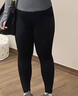 京东京造鲨鱼皮打底裤女收腹高腰2026春季显瘦紧身瑜伽运动裤 黑色XL 实拍图