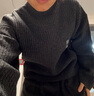 优衣库女装舒芙蕾半高领针织衫/毛衣毛衫479158 08 深灰色 S /155/80A 实拍图