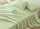 京东京造 小京研床单单件 100g轻柔丝滑 A类磨毛床罩 230x250cm 芽绿 实拍图