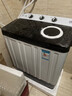 东方小天鹤半全自动洗衣机大容量家用双缸双桶筒老式波轮小型甩干 12KG纳米蓝光+双不锈钢-升级加厚 实拍图