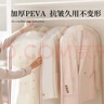 EACHY衣服防尘罩加厚西服大衣防尘罩羽绒服衣物防尘袋挂衣袋-粉中5个装 实拍图