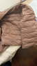 MUJI女式轻量羽绒便携式无领夹克羽绒服女款长袖25年冬季女装外套轻薄 烟熏粉色 L （165/88A） 实拍图