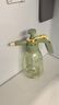 九千谷喷壶 气压式大容量塑料洗车浇花园艺喷雾器 1.5L 透明奶绿3248 实拍图
