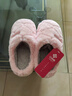 洁丽雅毛绒棉拖鞋秋冬加厚软底男女保暖加绒棉拖鞋 粉色 36/37 实拍图