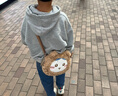 名创优品（MINISO）Chiikawa系列毛茸茸季小熊包Chiikawa毛绒收纳包斜挎包秋冬必备 实拍图
