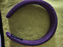 花木榕紫色气质高颅顶发箍女2025新款感宽边洗脸压发头箍发夹头饰秋冬 暗紫斜纹款 晒单实拍图