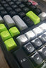惠普（HP）K110真机械手感键盘 黑灰绿三拼色 98键配列 有线USB游戏笔记本电脑26键无冲 实拍图