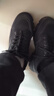 回力男鞋秋冬新款马丁靴男厚底登山鞋加绒可选棉鞋子男 黑/灰 40 实拍图