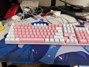 银雕(YINDIAO) K500键盘彩包升级版 机械手感 游戏背光电竞办公USB外接键盘 粉白双拼白光有线键盘 实拍图