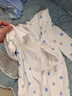 舒贝怡2件装婴儿衣服新生儿连体衣儿童哈衣宝宝纯棉爬爬服春秋款蓝 80CM 实拍图