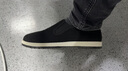 强人艾草养脚布鞋3515一脚蹬透气吸汗休闲男鞋 艾草条绒布鞋 黑色 43 实拍图