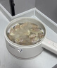 美的（Midea）电煮锅 小电锅 电蒸锅 长柄 宿舍小锅 多功能辅食锅 1.6L学生寝室一体泡面小火锅 XZE2017 配蒸笼 实拍图