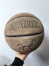 麦蒂韦德/wade 篮球真皮7号室内 室外水泥地耐磨翻毛软皮成人比赛蓝球 基础大礼包+真牛皮毛灰7号标准 7号 实拍图