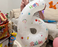 仕彩 白色印花数字气球装饰品儿童生日派对场景布置户外手持拍照道具6 实拍图