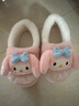 利达妮（TZLDN）库洛米儿童棉拖鞋秋冬季女童6-12岁宝宝保暖可爱亲子包跟毛绒棉鞋 【美乐蒂】 三丽欧联名包跟款 30 -31【内长19.5cm】 实拍图