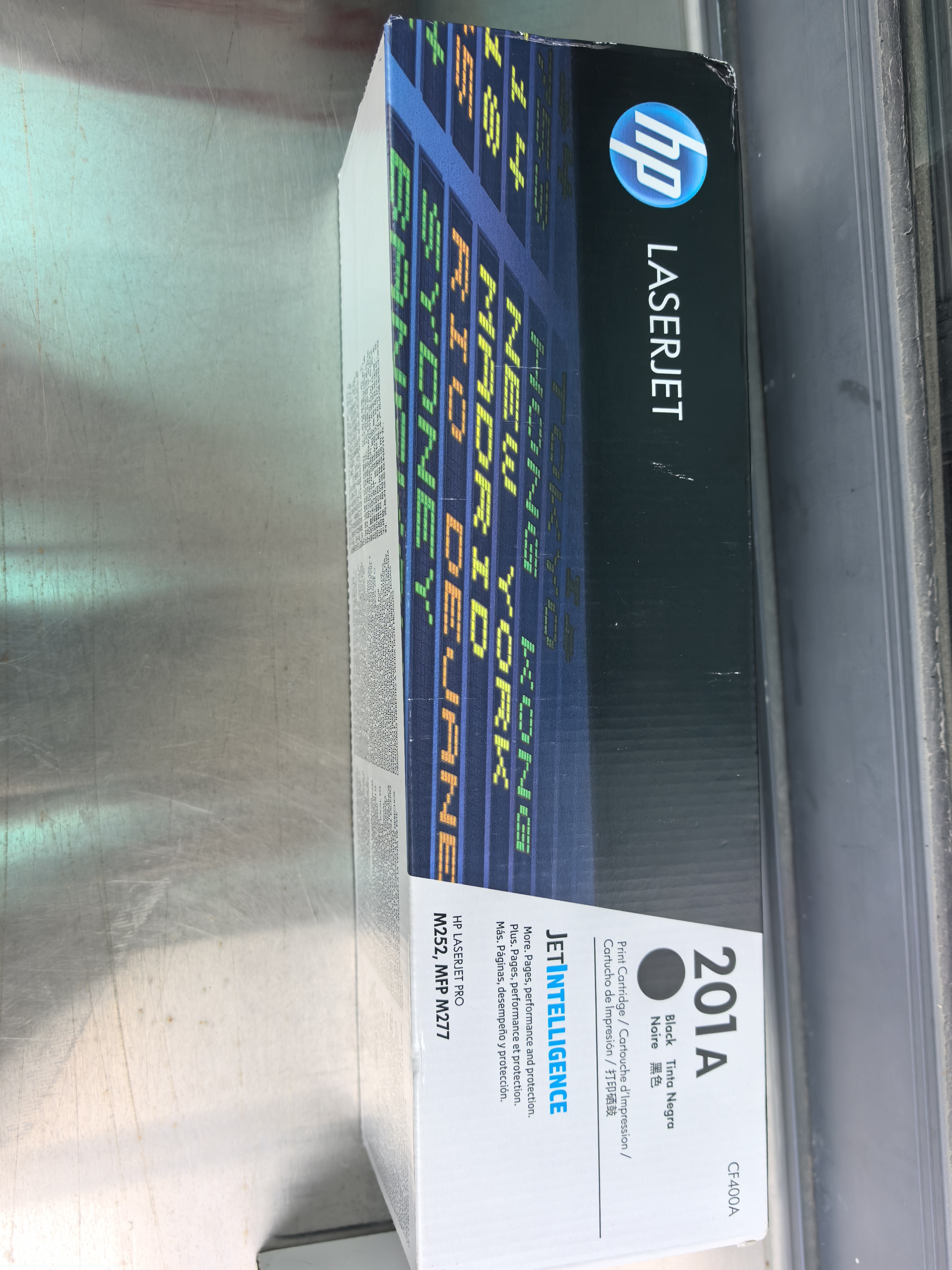 惠普（HP）原装201a硒鼓cf400a适用m252n m252dw m277n m277dw m274n粉盒 CF400A黑色（约1500页） 实拍图