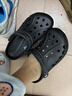 CROCS卡骆驰洞洞鞋贝雅男鞋女鞋轻便耐磨一脚蹬拖鞋休闲鞋|10126 黑色-001 39 (240mm) 实拍图