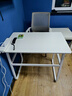 舒客艺家电脑桌台式书桌家用卧室学习桌学生学习桌小户型工作台转角书桌 奶油白+白架【80*50】 实拍图