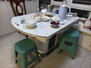 智能岩板餐桌多功能电磁炉轻奢高级餐桌椅现代简约家用可折叠饭桌 1.35米餐桌带智能暖菜电磁炉转盘 实拍图