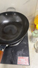 京严炒锅章丘款铁锅无涂层炒菜不粘锅家用精铁锅具燃气电磁炉用已开锅 【灶具通用】适合5-8人  赠盖铲  直径 34cm 百年工艺｜传统铁锅｜健康不沾 实拍图