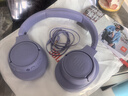 JBLT770NC头戴式主动降噪蓝牙耳机 手机电脑笔记本耳机游戏无线有线耳机  紫色 实拍图