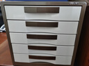 得力（deli）5层彩色时尚办公桌书桌桌面收纳盒文件收纳柜抽屉式 A4资料/档案柜带索引标签学科试卷分类象牙白 实拍图