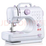 芳华505A升级版台式电动吃厚多功能缝纫机简易锁边家用可钉扣锁扣眼 白紫标配+扩展台+大礼包 实拍图