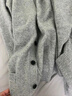 优衣库男装女装柔软绵羊毛V领针织开衫/毛衣毛衫外套478547 04 烟灰色 XL /180/108B 实拍图