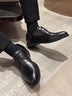百丽男鞋通勤商务正装鞋春夏职场婚鞋真皮鞋10503 黑色-经典版 46 实拍图