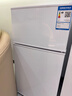 新飞冰箱小型租房用 一级能效冷 藏冷冻两用1-2人家用小冰箱 出租房双门电冰箱办公室两门 25年升级 76A128L一级能效【颜控款】白 实拍图