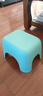 美丽雅塑料家用小板凳子 加厚防滑矮凳儿童浴室洗澡换鞋凳 蓝色1只 实拍图