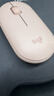 罗技（Logitech）M196 无线蓝牙鼠标 办公鼠标 笔记本商务办公家用 小巧便携 对称手型 珍珠白 实拍图