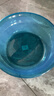 家用透明脸盆大号特厚耐用塑料洗脸盆学生宿舍小盆洗衣服盆洗脚盆 透明宝蓝色 加大号1个【加厚加深】 实拍图