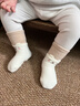 爱宝适婴儿袜子秋冬宝宝学步袜加厚珊瑚绒中筒地板袜粉白熊3双装M码T265 实拍图